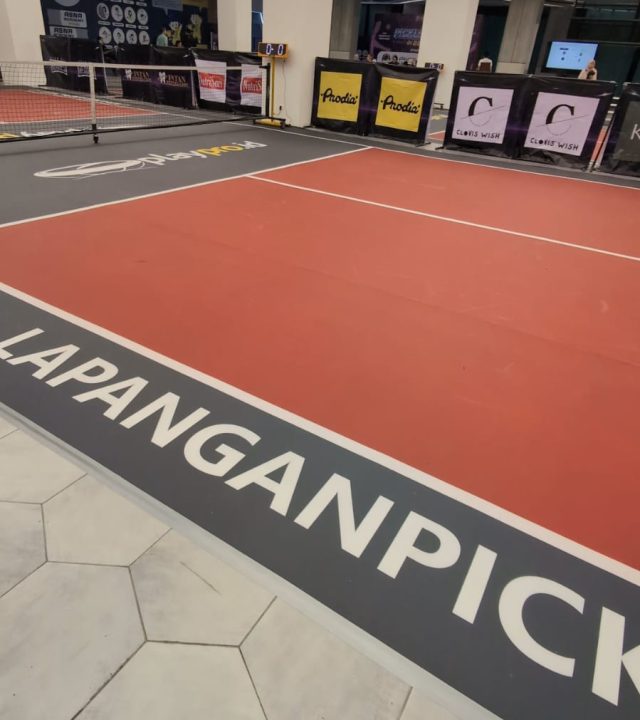 lapangan portable pickleball untuk pop-up event